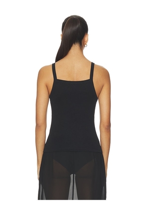 LESET Nando Square Neck Tank in Black. Size XS. Also in S, M, XL.