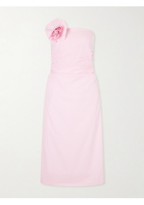 BERNADETTE - Vera Embellished Gingham Cotton Dress - Pink - FR 34,FR 36,FR 38,FR 40,FR 42,FR 44,FR 46