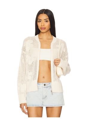 Sanctuary Flower Pop Open Stitch Jacket in Neutral. Size XS. Also in S, M, L, XL.