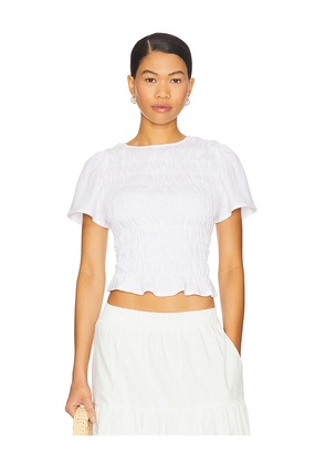 Sanctuary Better Together Smocked Top in White. Size XS. Also in S, M, L, XL.