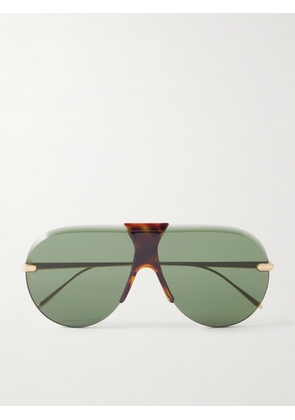 Loewe - Aviator-style Gold-tone And Tortoiseshell Acetate Sunglasses - One size