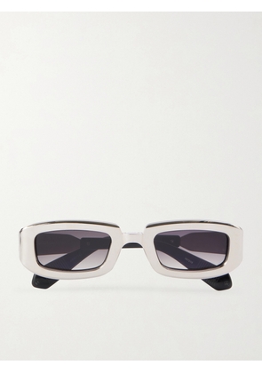 Jacques Marie Mage - Ryder Rectangular-frame Titanium Sunglasses - Silver - One size