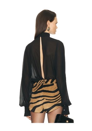 SEROYA Farran Blouse in Black. Size XS. Also in XXS, S, M, L.