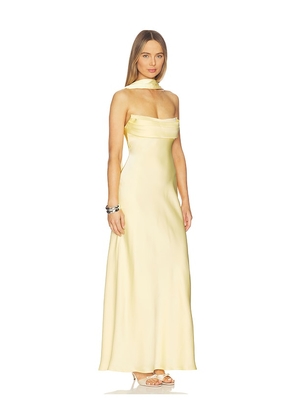 Runaway The Label Madeleine Strapless Maxi Dress in Yellow. Size S. Also in M, XS.
