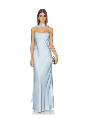Runaway The Label Madeleine Strapless Maxi Dress in Baby Blue. Size S. Also in L, XL.