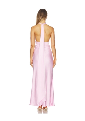 Runaway The Label Sylvie Plunge V-neck Maxi Dress in Pink. Size S. Also in XS.