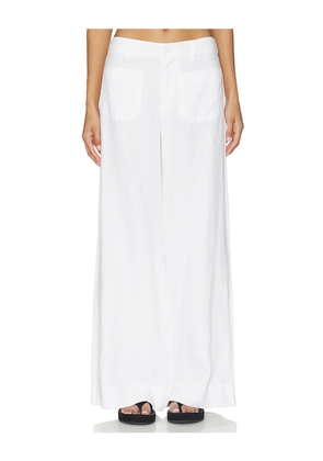 Sanctuary The Linen Marine Wide Leg Pant in White. Size 26. Also in 24, 25, 27, 28, 29, 30.