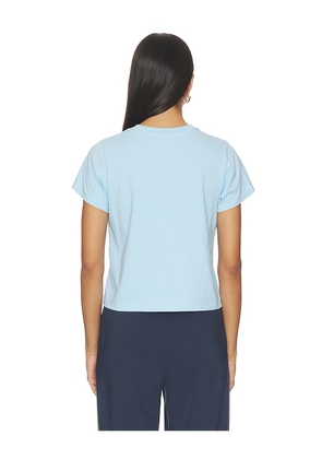 RENGGLI Crop Tee in Baby Blue. Size XS. Also in M, L, XL.
