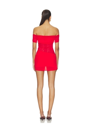 superdown Solene Mini Dress in Red. Size XXS. Also in L, M, S, XL, XS.