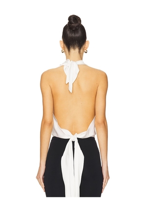 WeWoreWhat Halter Cowl Neck Top in Ivory. Size M. Also in XL.