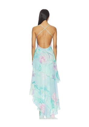 retrofete Samara Dress in Blue. Size XXS. Also in L, M, S, XL, XS.