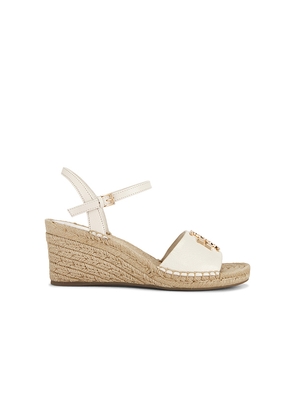 Tory Burch Eleanor Wedge Espadrille in Cream. Size 7. Also in 10, 6, 8, 9.5, 7.5, 6.5, 8.5, 9.