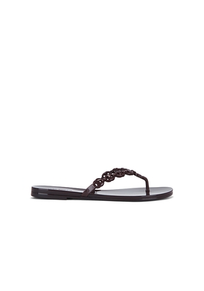 Tory Burch Gemini Link Jelly Flip Flop in Burgundy. Size 8. Also in 9, 5, 6, 7.