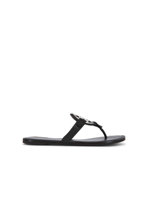 Tory Burch Metal Milller Sandal in Chocolate,Metallic Silver. Size 7. Also in 7.5, 8.5, 9, 9.5, 6, 8.