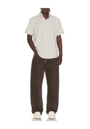 Rhone Commuter Seersucker Shirt in Grey. Size S. Also in M, L, XL/1X, XXL/2X.