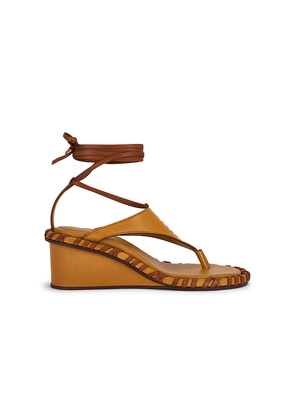 Zimmermann Alchemy Wedge Sandal in Brown. Size 37. Also in 38, 39, 40.