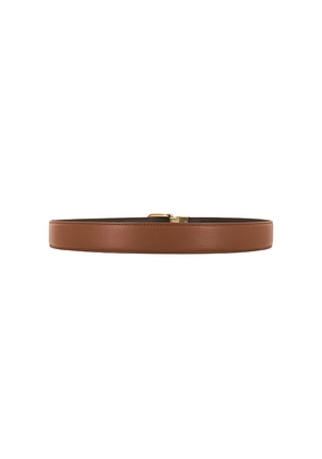 Vince 32mm Alex Reversible Stitched Belt in Brown. Size 30. Also in 32, 34, 38.