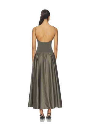 St. Agni Backless Circle Hem Dress in Taupe. Size XS. Also in M, S, XL.