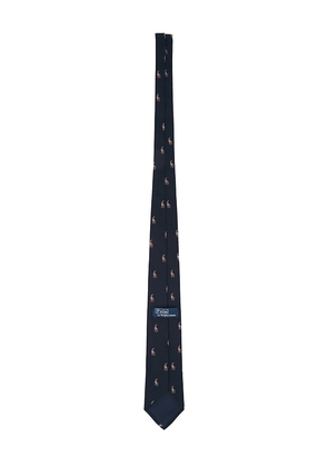 Polo Ralph Lauren Silk Polo Player Neck Tie in Navy.