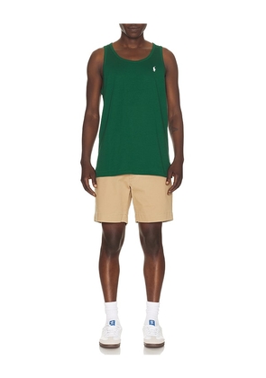Polo Ralph Lauren Sleeveless Jersey Knit Tank in Dark Green. Size S. Also in M, L, XL/1X, XXL/2X.