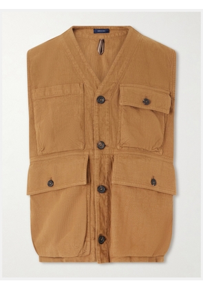Drake's - Cotton-Drill Utility Vest - Men - Brown - UK/US 38