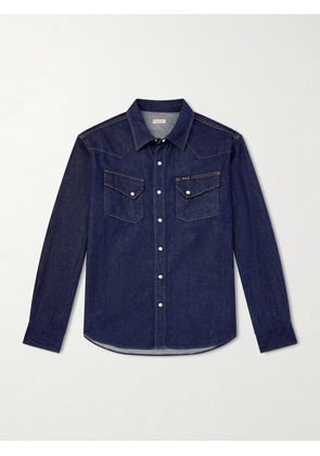 KAPITAL - Denim Western Shirt - Men - Blue - 2