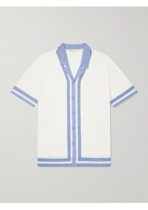 Onia - Camp-Collar Linen Shirt - Men - Neutrals - S