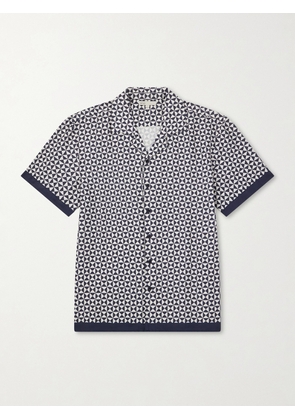 Onia - Camp-Collar Printed TENCEL™ Shirt - Men - Blue - S