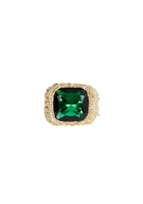 Large Square Emerald Ring