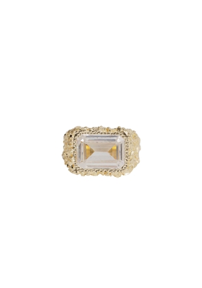 Rectangle Crystal Ring