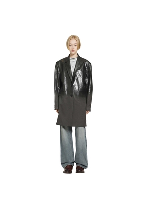 Gradient Herringbone Coat