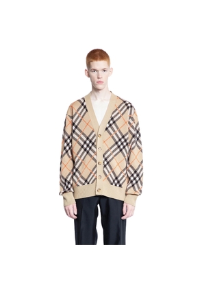 BURBERRY MAN BEIGE KNITWEAR