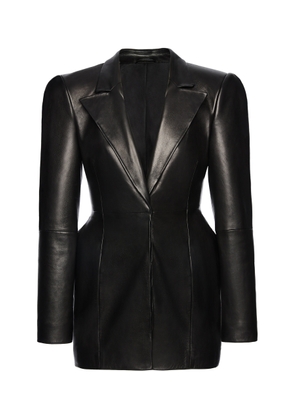 Magda Butrym Tailored Leather Blazer - Moda Operandi