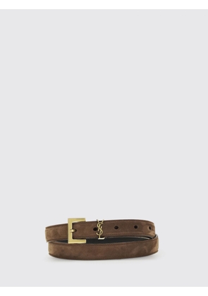 SAINT LAURENT Belt Woman color Brown