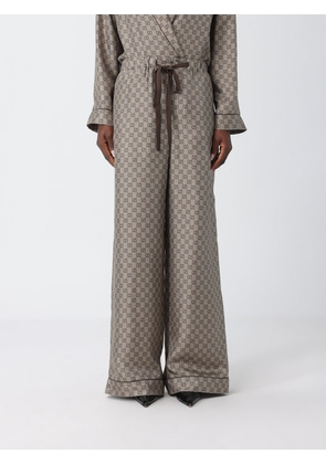 GUCCI Pants Woman color Brown