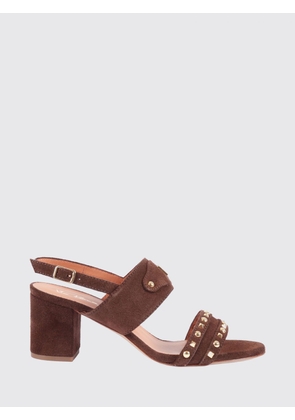 VIA ROMA 15 Heeled Sandal Woman color Brown