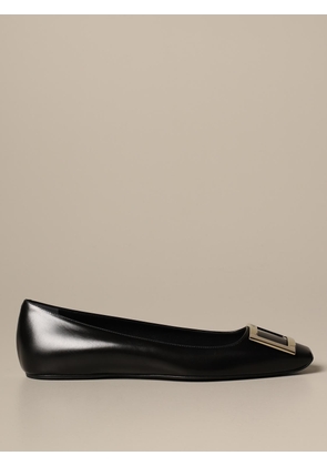 ROGER VIVIER leather trompette ballet flat