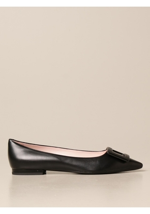 ROGER VIVIER rubber ballerina in leather