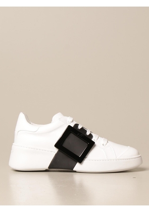 ROGER VIVIER Viv 'skate sneakers in leather with buckle