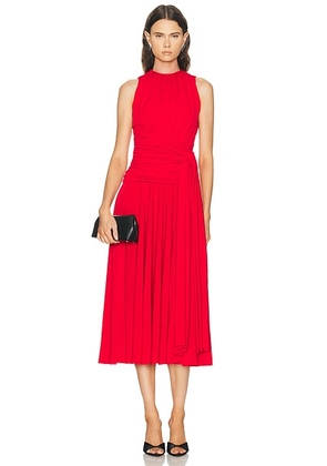 Brandon Maxwell Isadora Draped Jersey Dress in Red - Red. Size 0 (also in ).