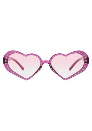 Betsey Johnson Pink Irregular Ladies Sunglasses 10267767.CGR PNKPNK
