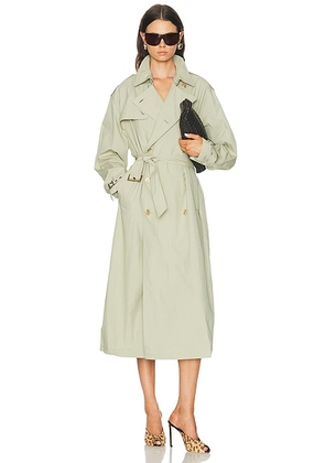 Ronny Kobo Cohen Raincoat in Sage - Sage. Size L (also in XS, S).
