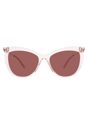 Prive' Revaux Polarized Dark Pink Cat Eye Ladies Sunglasses MOXY/S 0S8R/0F 55