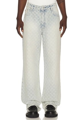 MISBHV Monogram Ocean Washed Jeans in Pale Blue - Blue. Size 33 (also in 30, 31, 32, 34, 36).