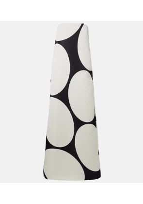 Dries Van Noten Polka dots satin gown