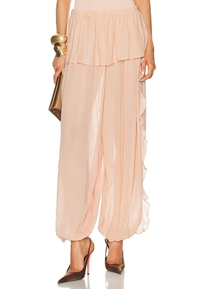 Ronny Kobo Dolly Pant in Nude - Rose. Size S (also in M, L).