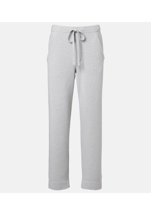 God's True Cashmere Cashmere straight pants with rose quartz