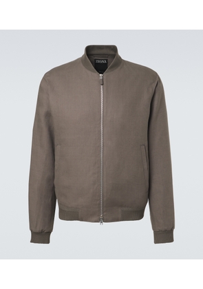 Zegna Linen bomber jacket
