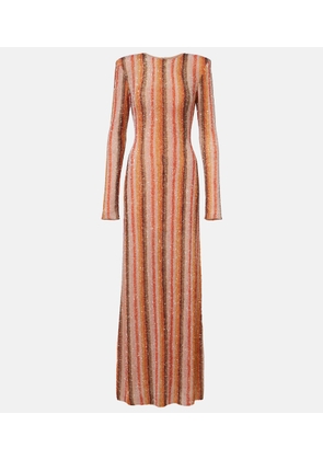 Rachel Gilbert Isadora sequined striped gown
