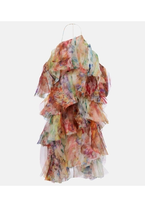 Zimmermann Luna floral ruffled midi dress